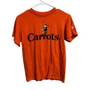 Carrots x Naruto Short Sleeve Orange Fighting T Shirt sz S - LIMITED EDITION